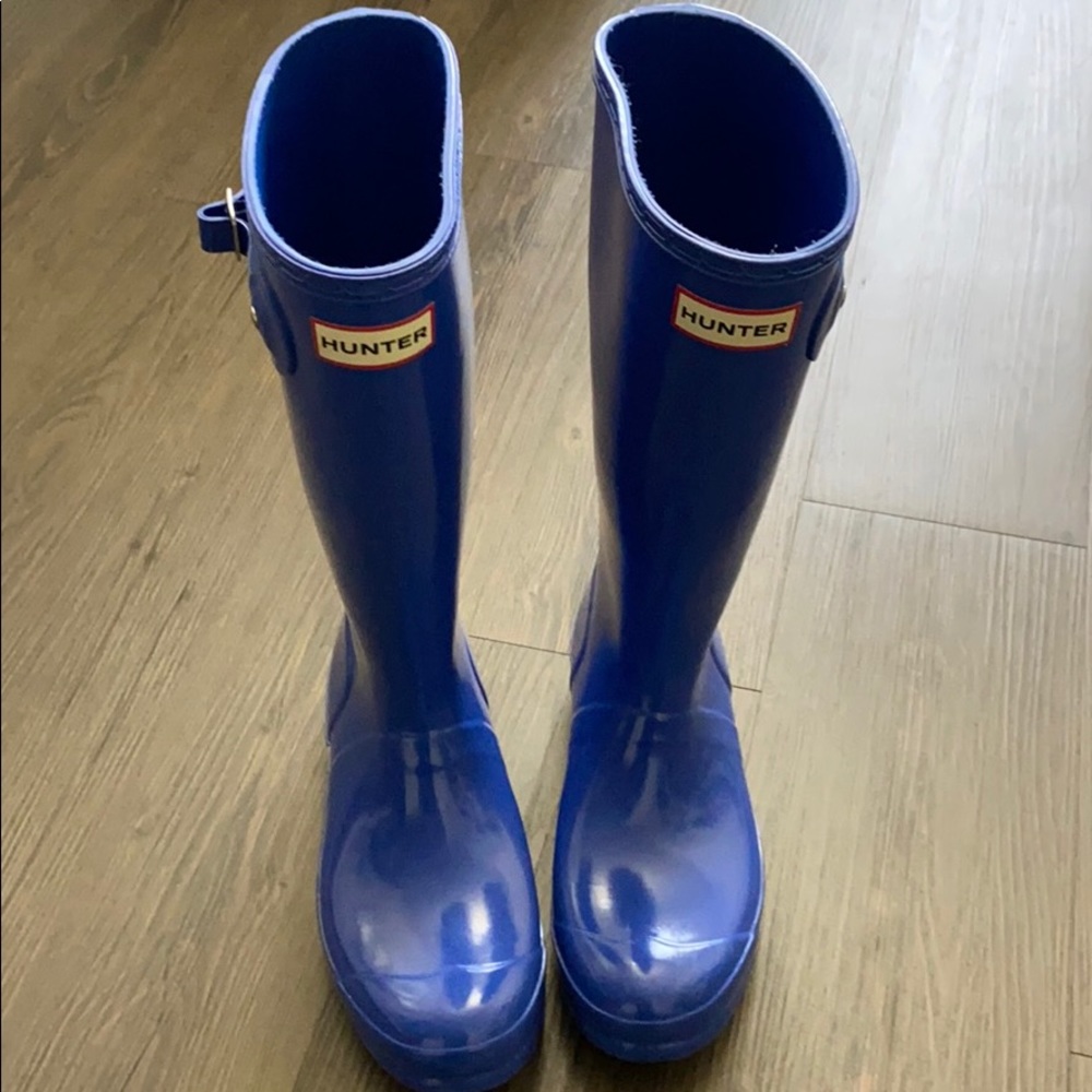 EUC Hunter Kids Gloss Rainboots Size 5